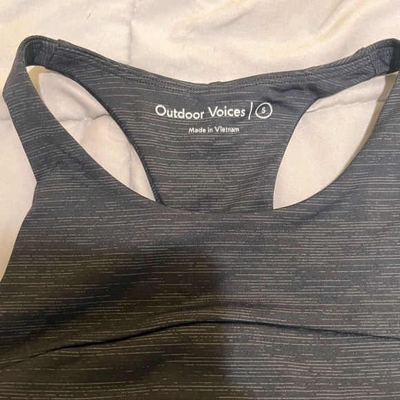 Outdoor Voices Women's Charcoal Sports Bra - Picture 2 of 3